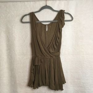 Free People Top Green XS